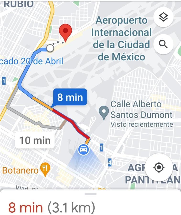 מקסיקו סיטי Departamento Cercano Al Aeropuerto T2, A 2 Calles מראה חיצוני תמונה